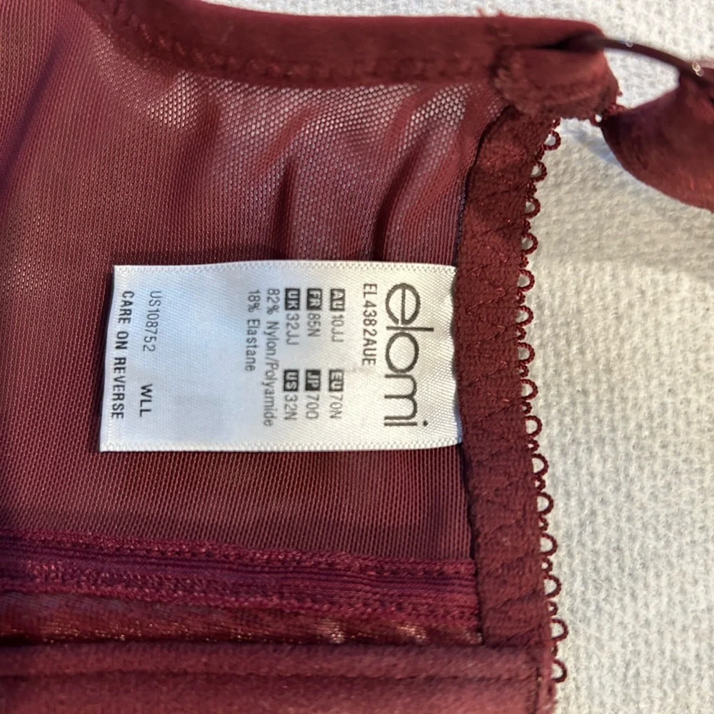 Eloni burgundy bra - Picture 5 of 5